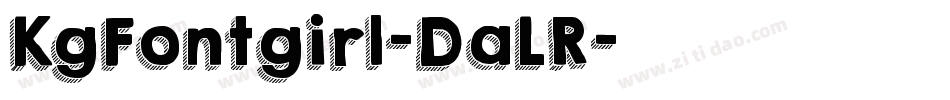 KgFontgirl-DaLR字体转换