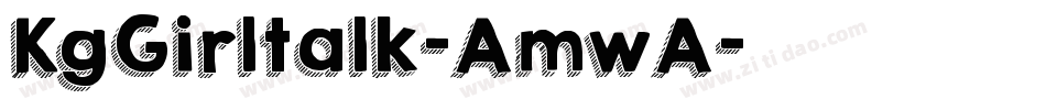 KgGirltalk-AmwA字体转换