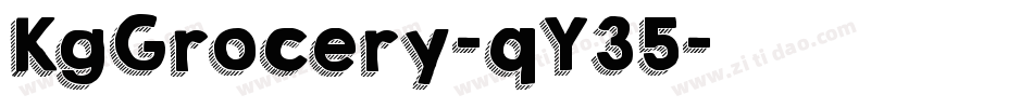KgGrocery-qY35字体转换