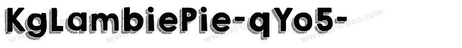 KgLambiePie-qYo5字体转换