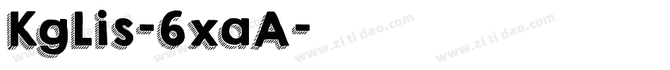 KgLis-6xaA字体转换