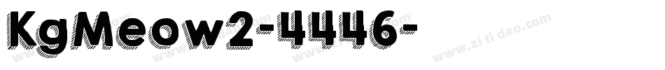 KgMeow2-4446字体转换