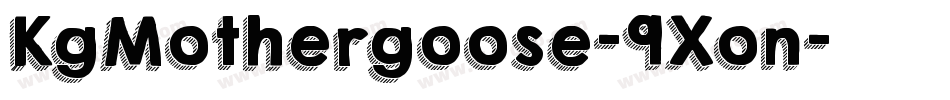 KgMothergoose-9Xon字体转换