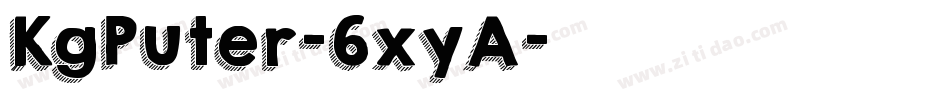 KgPuter-6xyA字体转换