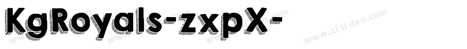 KgRoyals-zxpX字体转换