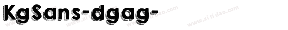KgSans-dgag字体转换