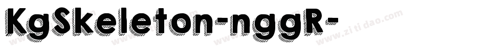 KgSkeleton-nggR字体转换