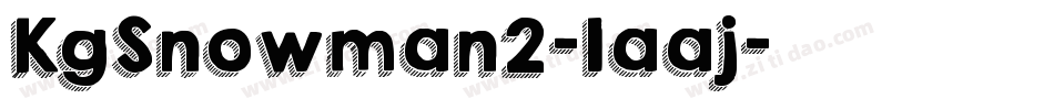 KgSnowman2-1aaj字体转换