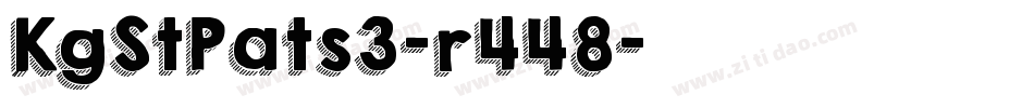 KgStPats3-r448字体转换