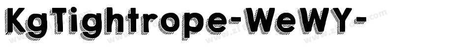 KgTightrope-WeWY字体转换