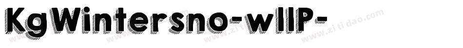 KgWintersno-wllP字体转换