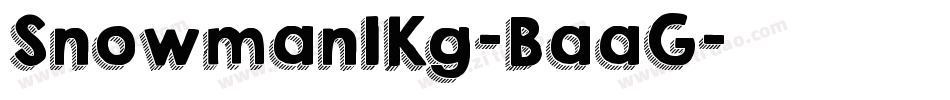 Snowman1Kg-BaaG字体转换