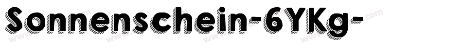 Sonnenschein-6YKg字体转换