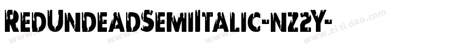 RedUndeadSemiItalic-nz2Y字体转换