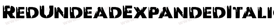 RedUndeadExpandedItalic-zzlX字体转换 RedUndeadExpandedItalic-zzlX字体转换