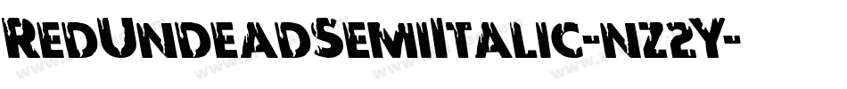 RedUndeadSemiItalic-nz2Y字体转换