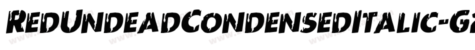 RedUndeadCondensedItalic-G2BO字体转换