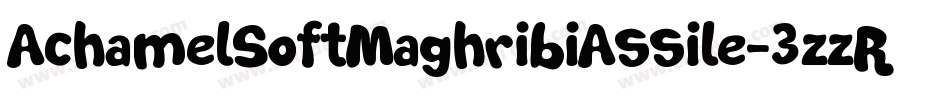 AchamelSoftMaghribiAssile-3zzR3字体转换