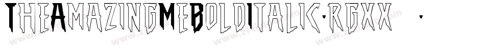 TheAmazingMeBoldItalic-rgxx9字体转换