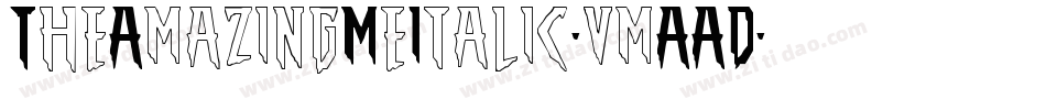 TheAmazingMeItalic-vmAAD字体转换 TheAmazingMeItalic-vmAAD字体转换