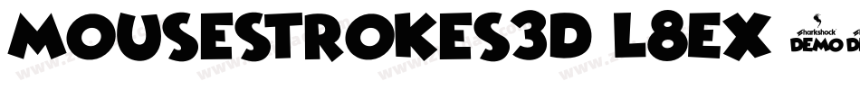 Mousestrokes3d-l8EX字体转换