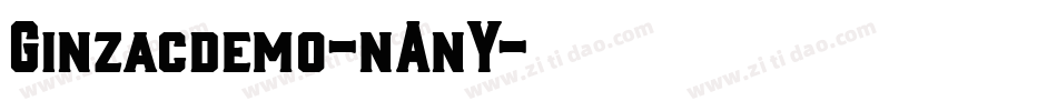 Ginzacdemo-nAnY字体转换