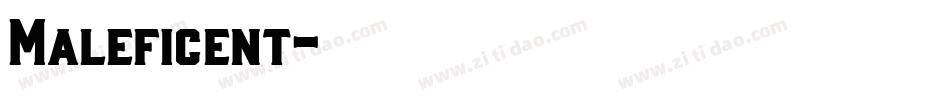 Maleficent字体转换