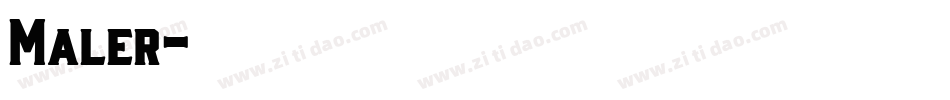 Maler字体转换