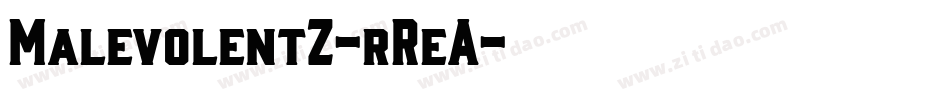 MalevolentZ-rReA字体转换