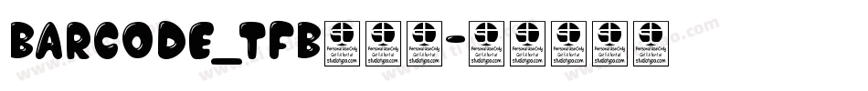 BARCODE_TFB生成器字体转换