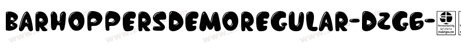 BarHoppersDemoRegular-d2g6字体转换