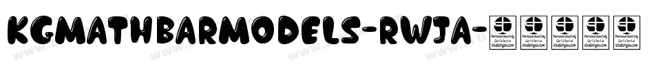 KgMathBarModels-rWJA字体转换