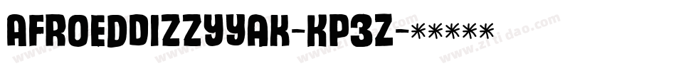 AfroedDizzyYak-KP3Z字体转换