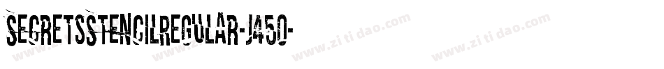 SecretsStencilRegular-j45O字体转换