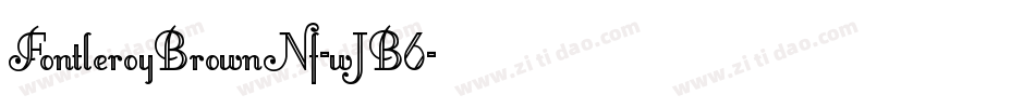 FontleroyBrownNf-wJB6字体转换