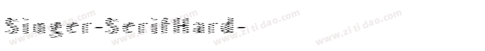 Singer-SerifHard字体转换