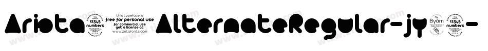 Arista20AlternateRegular-jy89字体转换