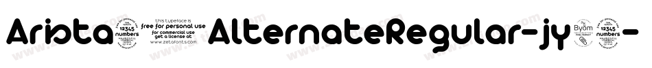 Arista20AlternateRegular-jy89字体转换