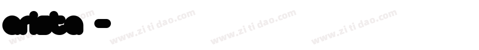 arista字库字体转换