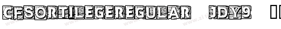 CfSortilegeRegular-jdy9字体转换