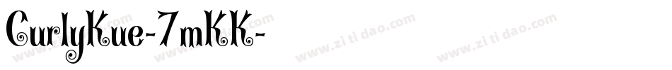 CurlyKue-7mKK字体转换