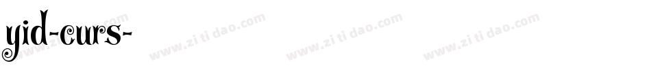 yid-curs字体转换