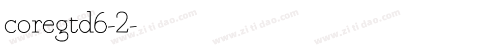 coregtd6-2字体转换