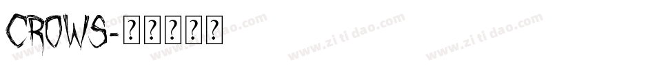 Crows字体转换