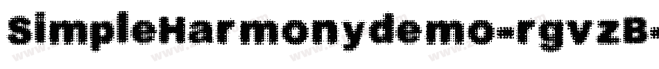 SimpleHarmonydemo-rgvzB字体转换