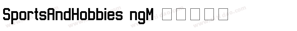 SportsAndHobbies-ngM字体转换