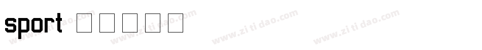 sport字体转换