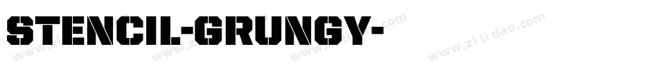 Stencil-grungy字体转换