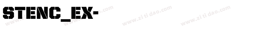 stenc_ex字体转换