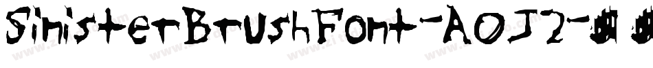 SinisterBrushFont-AOJ2字体转换
